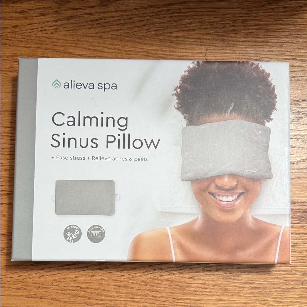 Calming Sinus Pillow — Light Gray Soothing Eye & Face Pack